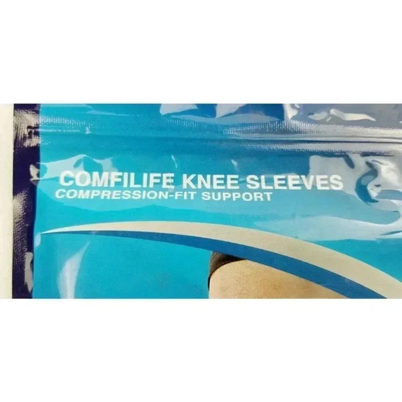 Comfilife Size Large Compression Fit Knee Sleeve Unisex Knee Support Anti Slip - Picture 4 of 8